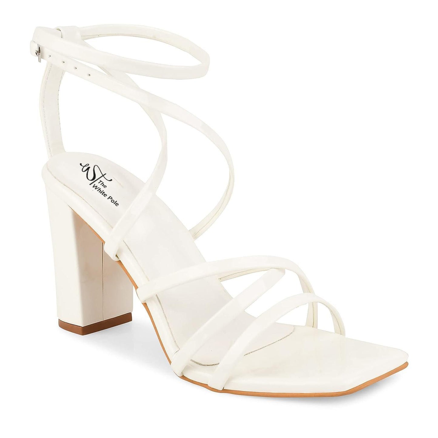 The POSH White Block Heels