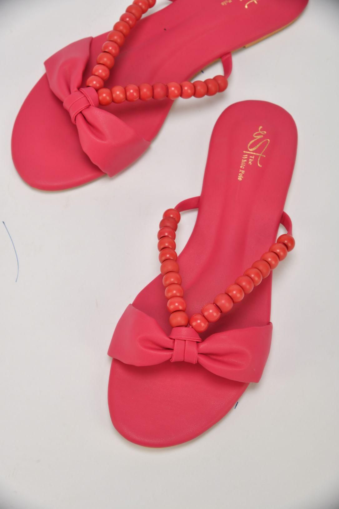 Beaded Blossoms Flat Sandal