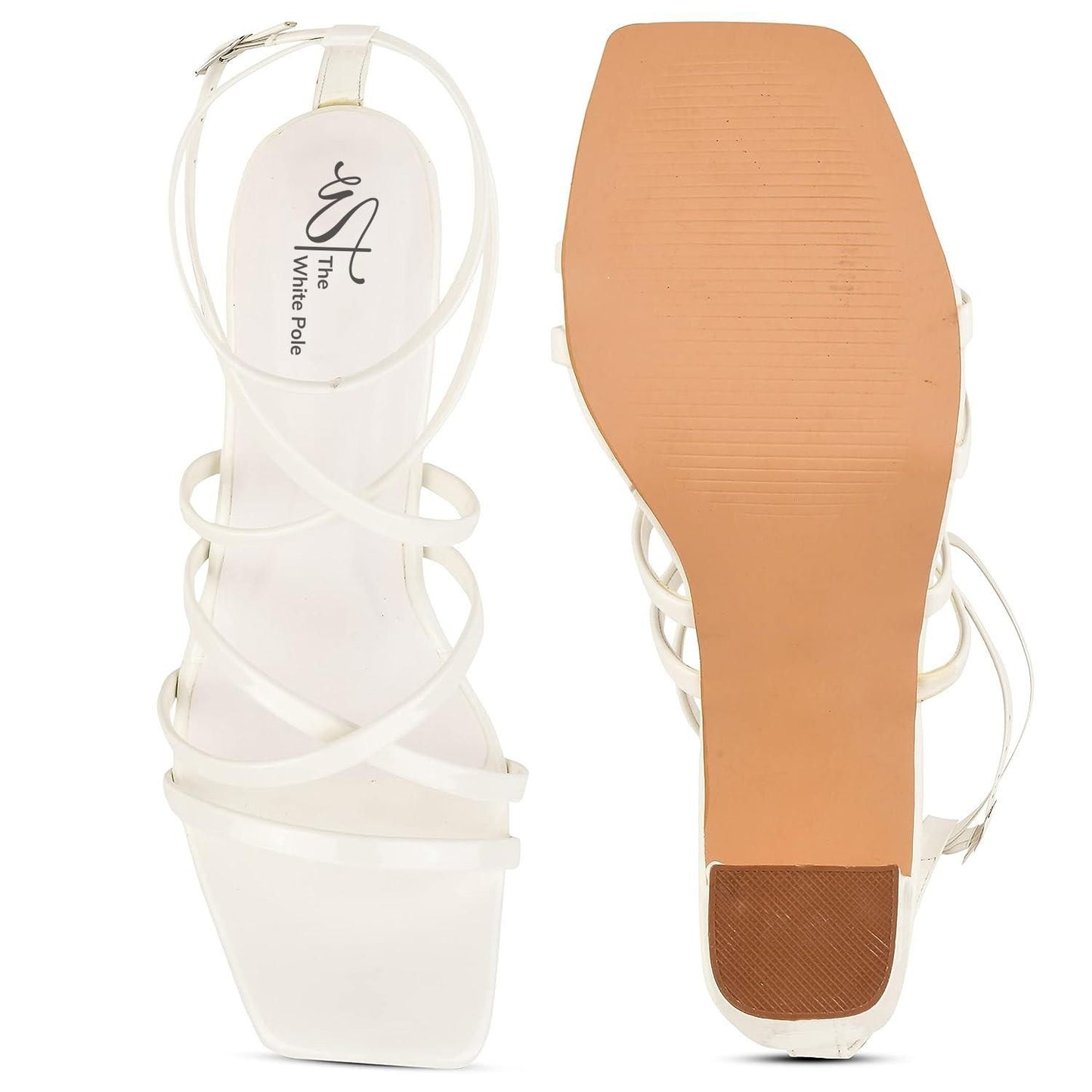 The POSH White Block Heels