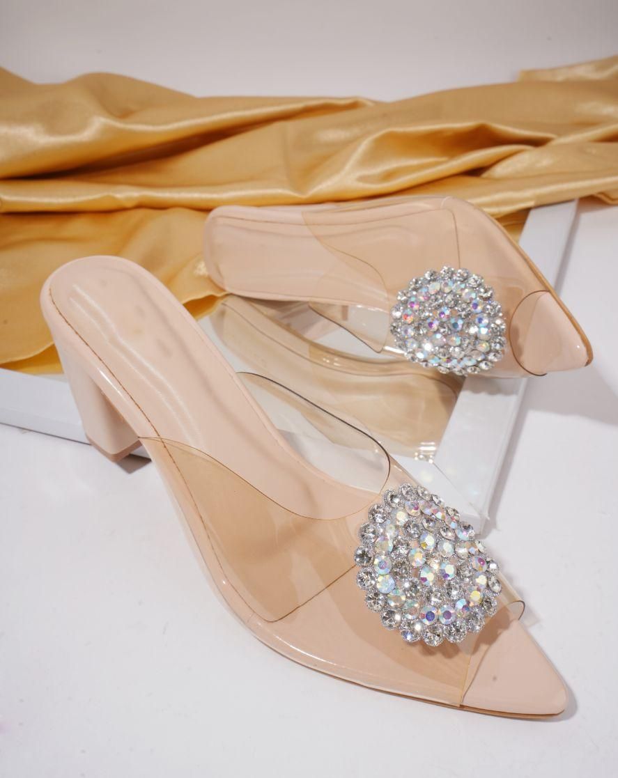The POSH Embellished Vinyl Heels