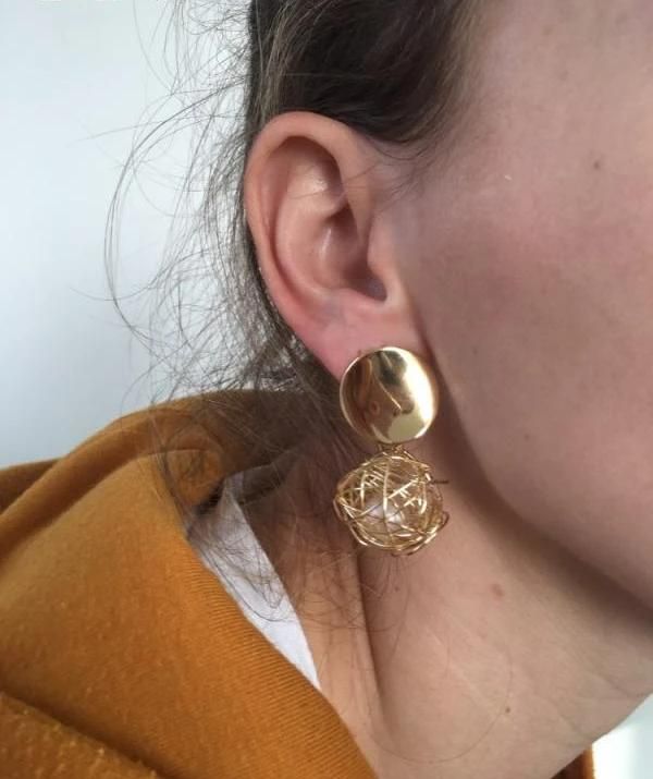 AVR JEWELS Double Disk Earrings