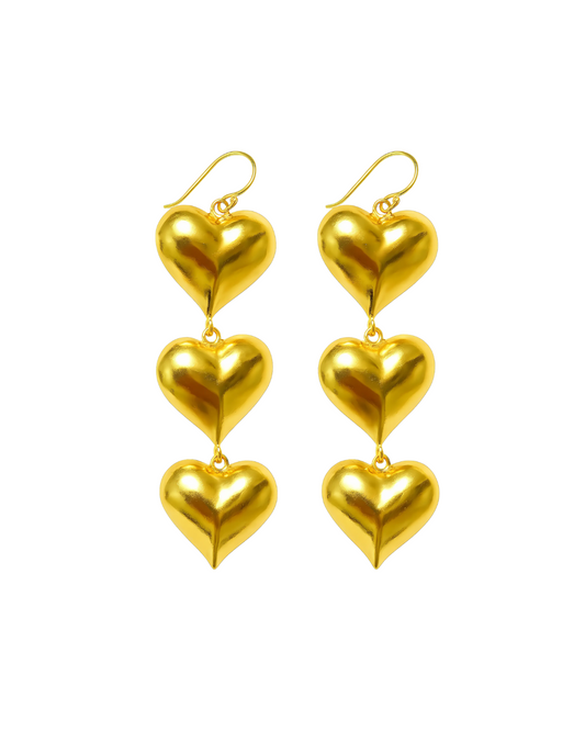 Heart Cascade Earrings