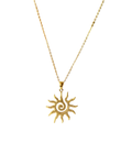 Solaire Krystal Gold Pendant