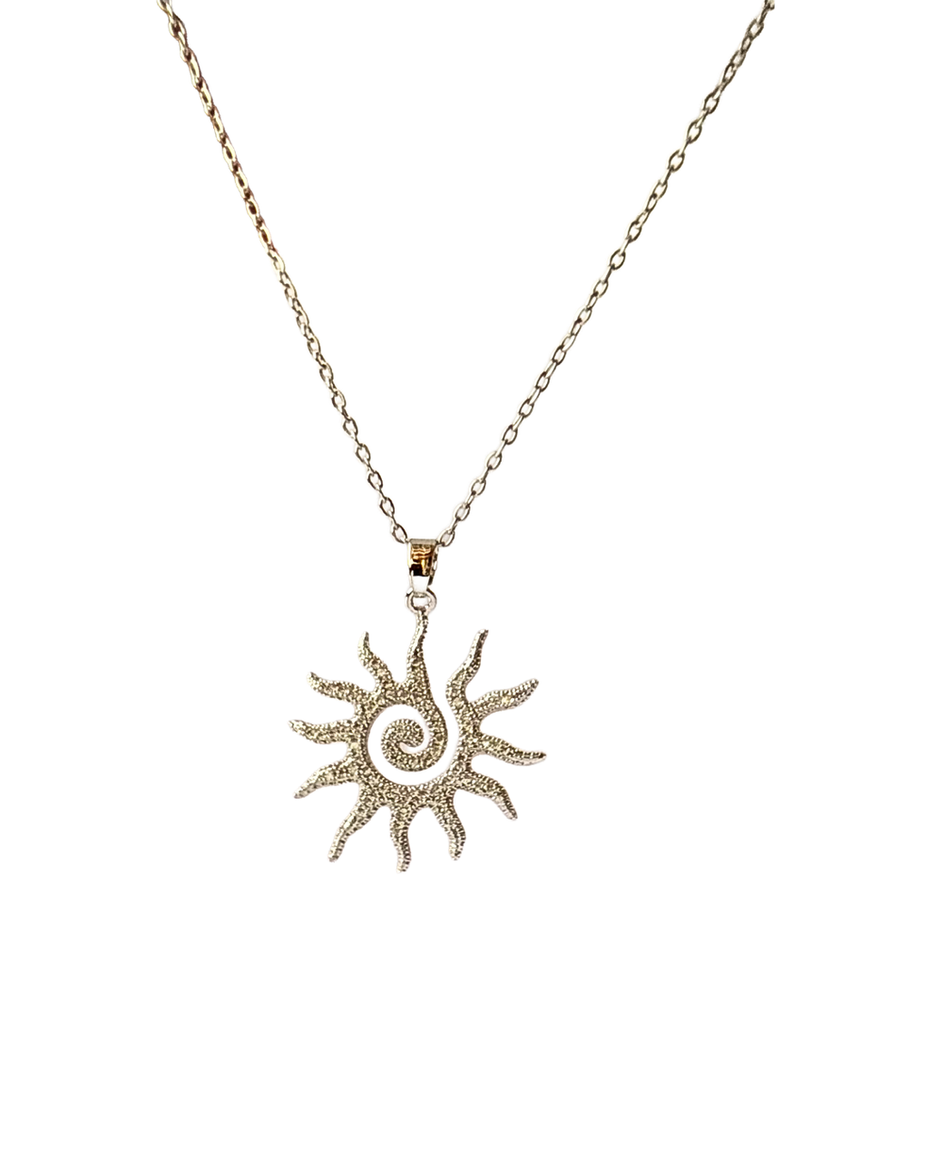 Solaire Krystal Silver Pendant