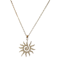 Solaire Krystal Silver Pendant