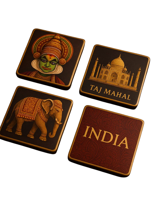 Made In India Art Fridge Magnets - Set of 4