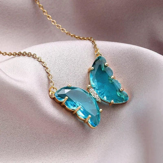 AVR Jewels Crystal Butterfly Chain